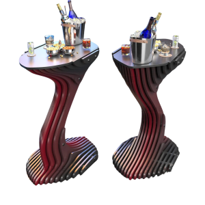 Stylish Parametric Design Bar Table for Modern Spaces