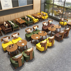 Stylish Round Café Table Set for Cozy Dining Spaces