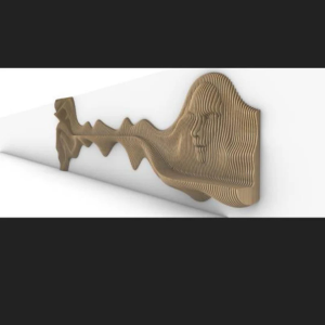 Wooden Wavy Wall Decor