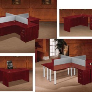 Four-Way Cluster Desk: Enhance Collaboration and Productivity!