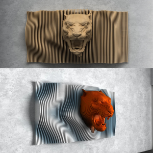 Parametric Wall Art Design - Lioness