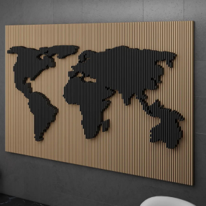 Parametric Wood Art Map