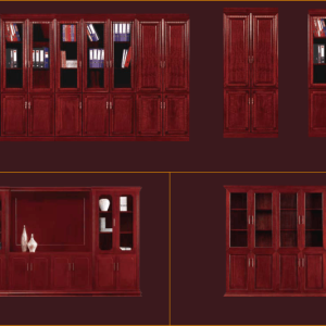 Elegant Glass Door Wall Unit for Stylish Storage Solutions