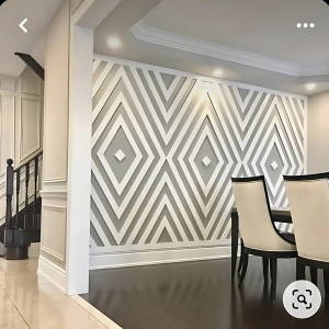 3D Geometric Wall Panel – Diamond Pattern