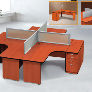 Stylish Cluster Desk for Modern Workspaces and Productivity