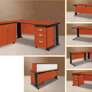 Sleek Modern Office Desk with Sturdy Metal Legs for Your Workspace