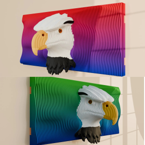 Eagle Parametric Wall Art - A Majestic Touch for Your Space