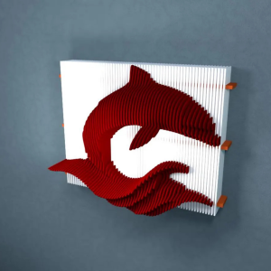 Dolphin Parametric Wall Art – Elegance Meets Modern Design