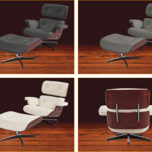 Eames Leather Leisure Chair with Footstool – Timeless Comfort