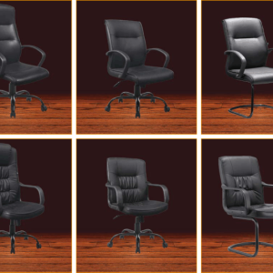 Sleek Black PU Leather Chair for Modern Home Elegance