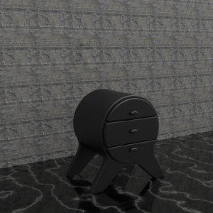 Chic Elegant Round Luxury Nightstand for Stylish Bedrooms