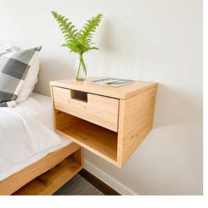 Wall-Mounted Bedside Drawer for Stylish Space-Saving Storage
