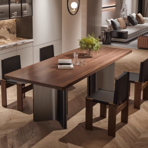 Solid Wood Vanguard Dining Table Set with Chairs