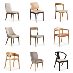 Nordic Solid Wood Dining Chair - Stylish & Durable for Cafes and Restaurants