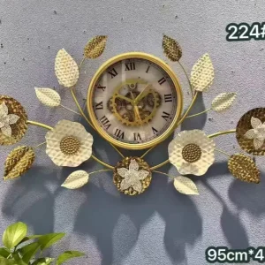 Floral Elegance Wall Clock: Timeless Charm for Your Home Decor