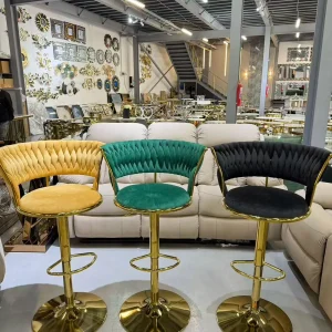 Stylish Modern Bar Stool with Backrest for Comfort and Elegance