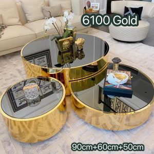 Elegant 3-in-1 Glass Coffee Table for Modern Living Spaces