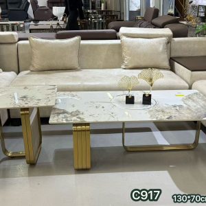 The Verona Marble Nesting Table Set