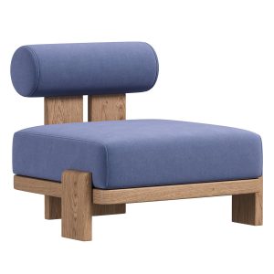 Vigo Teak Lounge Armless Chair - Chic Comfort for Your Space